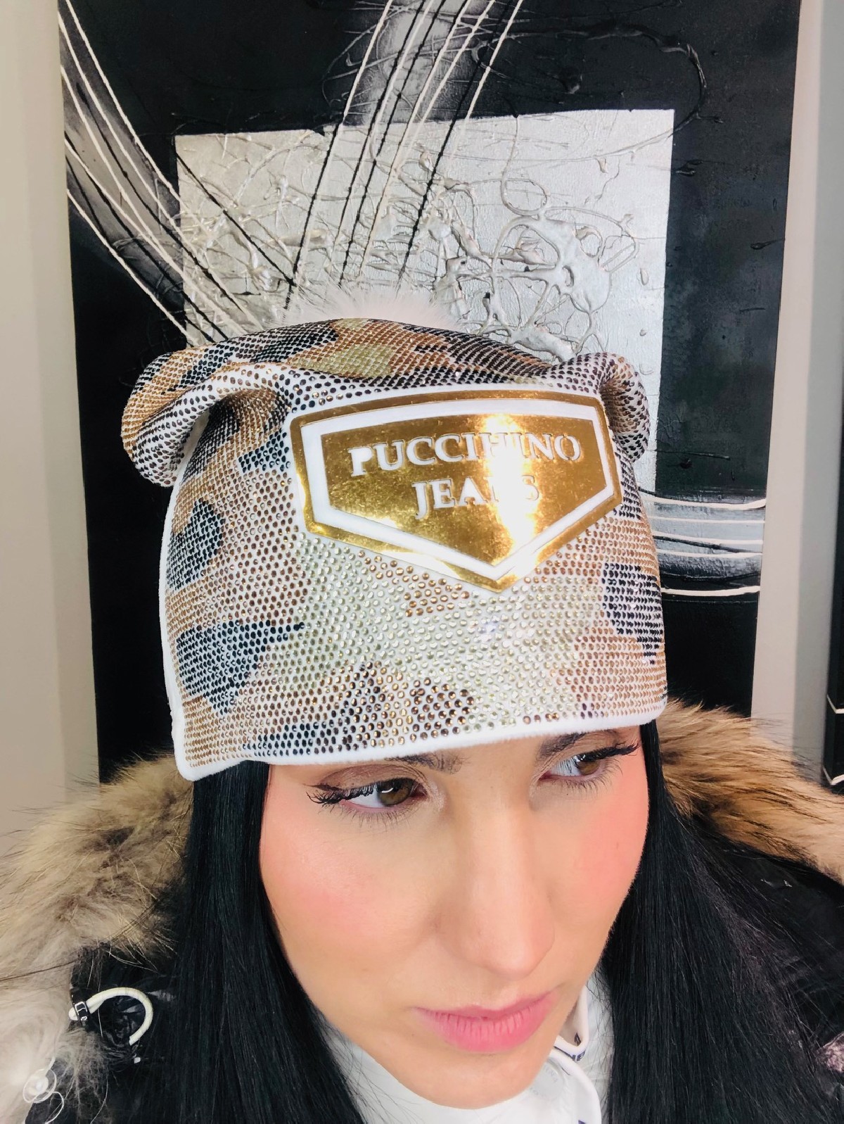 GORRO PUCCIHINO BLANCO