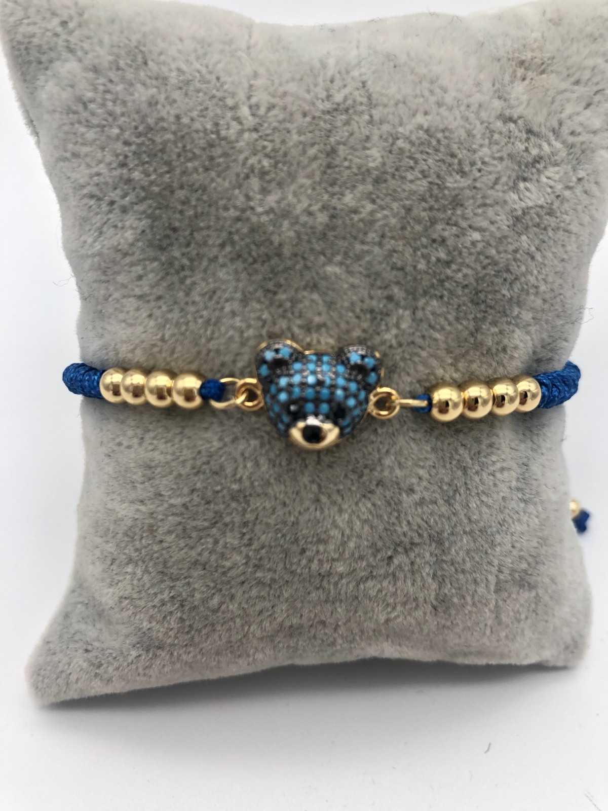 PULSERA OSO AZUL CORDÓN